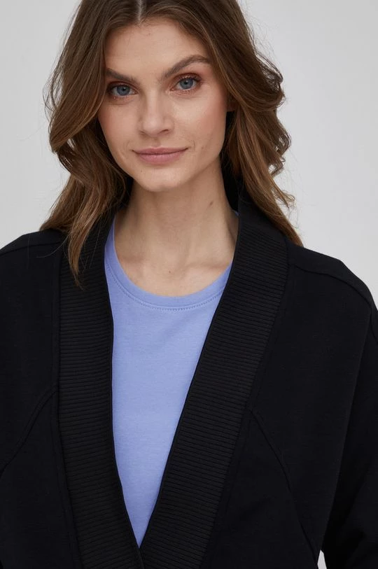 Γυναικεία Με φερμουάρ Πλεκτή ζακέτα Sisley χρώμα: μαύρο, 4 Γυναικεία Με φερμουάρ Πλεκτή ζακέτα Sisley χρώμα: μαύρο, - Image 4