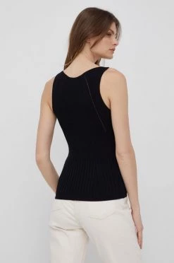 Γυναικεία Αμάνικος Top Sisley χρώμα: μαύρο -Εξοδος Sisley Κατάστημα unnamed file 3445