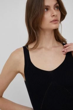 Γυναικεία Αμάνικος Top Sisley χρώμα: μαύρο -Εξοδος Sisley Κατάστημα unnamed file 3446