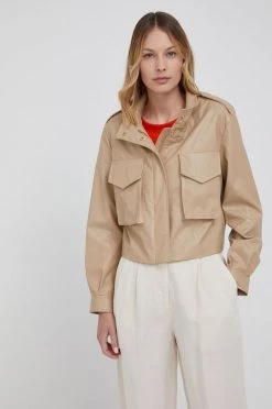 Γυναικεία Κοντά μπουφάν Μπουφάν Sisley χρώμα: μπεζ,