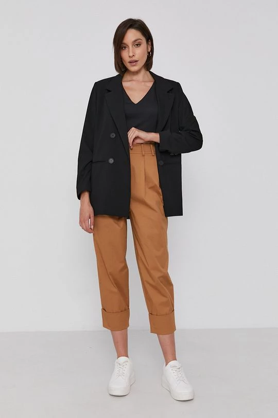 Γυναικεία Υφασμάτινα Παντελόνι Sisley χρώμα: καφέ 2 Γυναικεία Υφασμάτινα Παντελόνι Sisley χρώμα: καφέ - Image 2