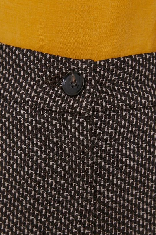 Γυναικεία Υφασμάτινα Παντελόνι Sisley χρώμα: καφέ 4 Γυναικεία Υφασμάτινα Παντελόνι Sisley χρώμα: καφέ - Image 4