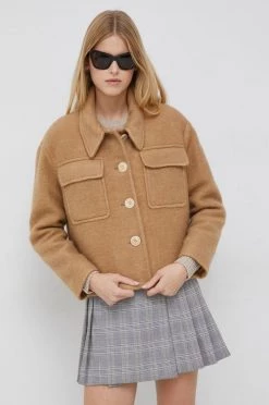 Γυναικεία Κοντά μπουφάν Μάλλινο μπουφάν Sisley μπεζ, -Εξοδος Sisley Κατάστημα unnamed file 351