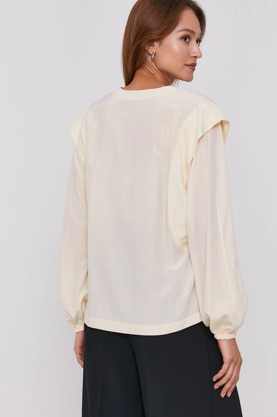 Γυναικεία Μπλούζες Μπλουζάκι Sisley χρώμα: κρεμ 3 Γυναικεία Μπλούζες Μπλουζάκι Sisley χρώμα: κρεμ - Image 3