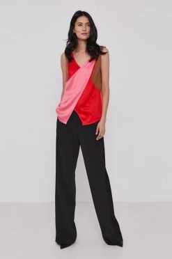 Γυναικεία Αμάνικος Μπλούζα Sisley ροζ