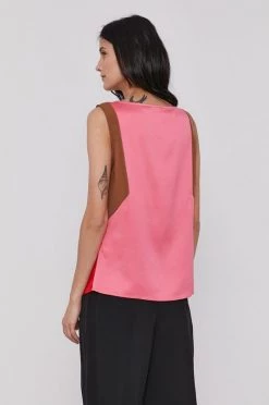 Γυναικεία Αμάνικος Μπλούζα Sisley ροζ -Εξοδος Sisley Κατάστημα unnamed file 3549