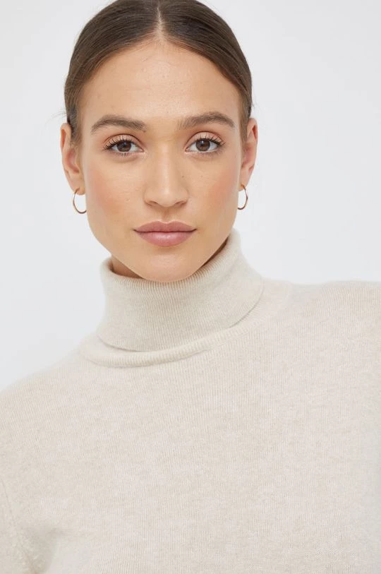 Γυναικεία Χωρίς φερμουάρ Πουλόβερ με προσθήκη μαλλιού Sisley χρώμα: μπεζ, 4 Γυναικεία Χωρίς φερμουάρ Πουλόβερ με προσθήκη μαλλιού Sisley χρώμα: μπεζ, - Image 4