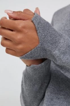 Γυναικεία Χωρίς φερμουάρ Πουλόβερ με μείγμα κασμίρ Sisley χρώμα: γκρι, -Εξοδος Sisley Κατάστημα unnamed file 3566