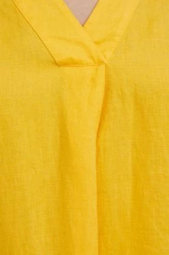 Γυναικεία Φορέματα Λινό φόρεμα Sisley κίτρινο, -Εξοδος Sisley Κατάστημα unnamed file 3585