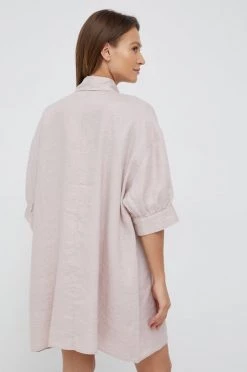 Γυναικεία Φορέματα Λινό φόρεμα Sisley ροζ, -Εξοδος Sisley Κατάστημα unnamed file 3593