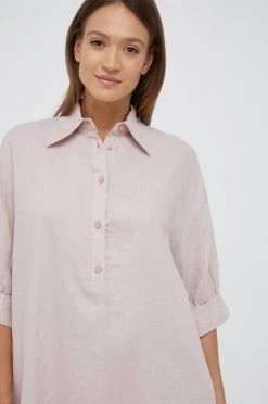 Γυναικεία Φορέματα Λινό φόρεμα Sisley ροζ, -Εξοδος Sisley Κατάστημα unnamed file 3594