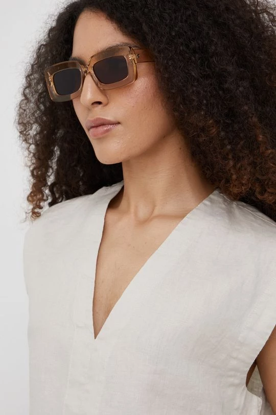 Γυναικεία Μπλούζες Λευκή μπλούζα Sisley μπεζ 4 Γυναικεία Μπλούζες Λευκή μπλούζα Sisley μπεζ - Image 4