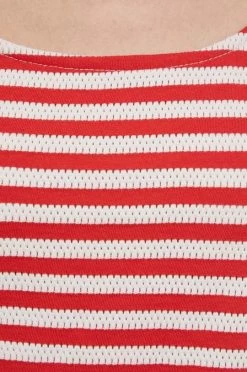 Γυναικεία Κοντομάνικο Βαμβακερό μπλουζάκι Sisley κόκκινο -Εξοδος Sisley Κατάστημα unnamed file 3625