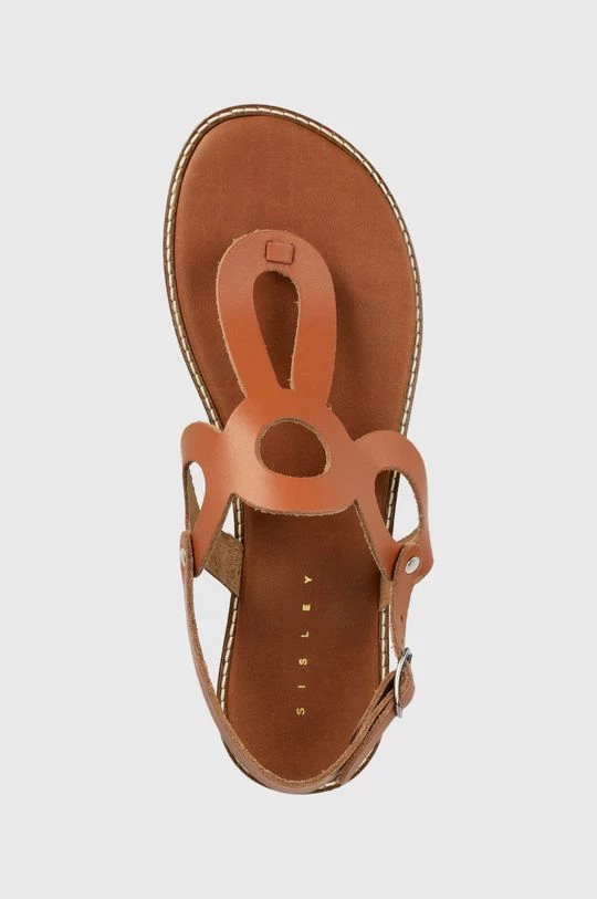 Γυναικεία Σανδάλια Δερμάτινα σανδάλια Sisley καφέ 4 Γυναικεία Σανδάλια Δερμάτινα σανδάλια Sisley καφέ - Image 4