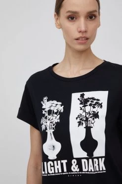 Γυναικεία Κοντομάνικο Βαμβακερό μπλουζάκι Sisley μαύρο -Εξοδος Sisley Κατάστημα unnamed file 3673