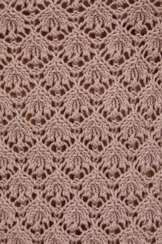 Γυναικεία Χωρίς φερμουάρ Βαμβακερό πουλόβερ Sisley χρώμα: μπεζ 5 Γυναικεία Χωρίς φερμουάρ Βαμβακερό πουλόβερ Sisley χρώμα: μπεζ - Image 5