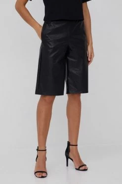 Γυναικεία Σορτς Sisley χρώμα: μαύρο,