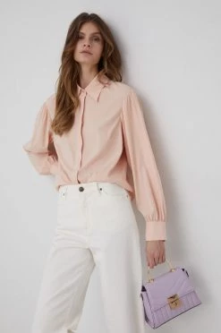 Γυναικεία Πουκάμισα Πουκάμισο Sisley χρώμα: πορτοκαλί,