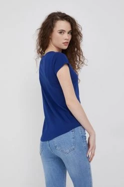 Γυναικεία Κοντομάνικο Βαμβακερό μπλουζάκι Sisley ναυτικό μπλε -Εξοδος Sisley Κατάστημα unnamed file 3729