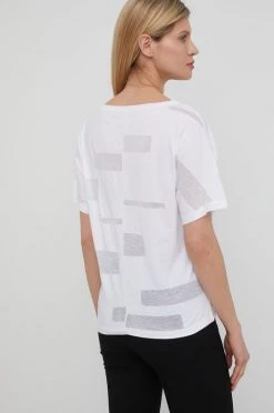 Γυναικεία Κοντομάνικο Μπλουζάκι Sisley χρώμα: άσπρο -Εξοδος Sisley Κατάστημα unnamed file 3734