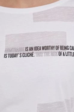 Γυναικεία Κοντομάνικο Μπλουζάκι Sisley χρώμα: άσπρο -Εξοδος Sisley Κατάστημα unnamed file 3736