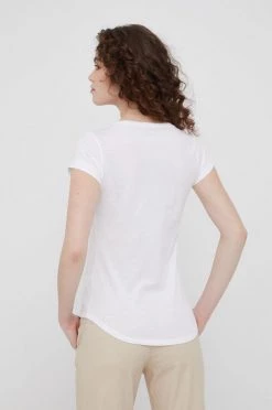 Γυναικεία Κοντομάνικο Βαμβακερό μπλουζάκι Sisley άσπρο -Εξοδος Sisley Κατάστημα unnamed file 3744