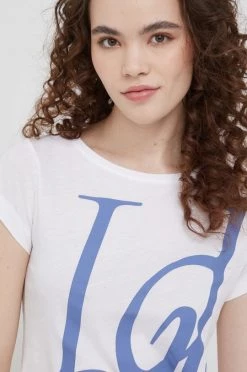 Γυναικεία Κοντομάνικο Βαμβακερό μπλουζάκι Sisley άσπρο -Εξοδος Sisley Κατάστημα unnamed file 3745