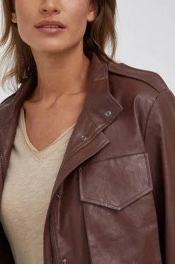 Γυναικεία Κοντά μπουφάν Μπουφάν Sisley χρώμα: καφέ, -Εξοδος Sisley Κατάστημα unnamed file 3817