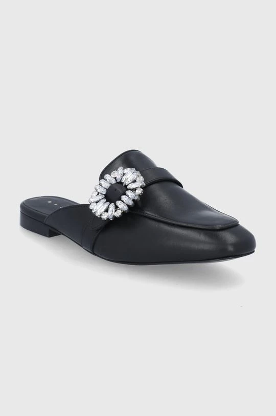 Γυναικεία Σαγιονάρες Δερμάτινες παντόφλες Sisley χρώμα: μαύρο 2 Γυναικεία Σαγιονάρες Δερμάτινες παντόφλες Sisley χρώμα: μαύρο - Image 2