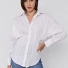 Γυναικεία Πουκάμισα Πουκάμισο Sisley χρώμα: άσπρο