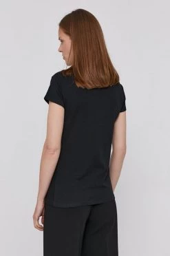 Γυναικεία Κοντομάνικο Βαμβακερό μπλουζάκι Sisley μαύρο -Εξοδος Sisley Κατάστημα unnamed file 3893