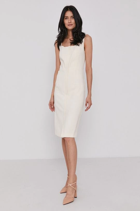 Γυναικεία Φορέματα Φόρεμα Sisley κρεμ 2 Γυναικεία Φορέματα Φόρεμα Sisley κρεμ - Image 2
