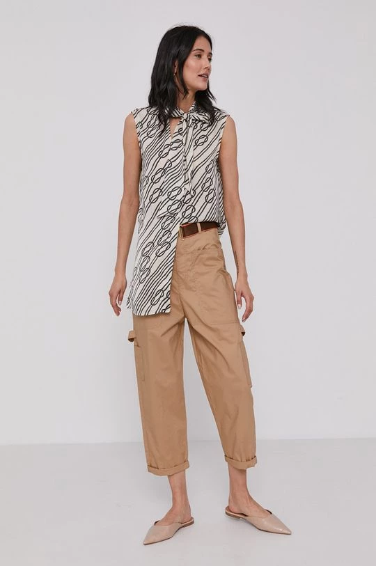 Γυναικεία Μπλούζες Μπλουζάκι Sisley χρώμα: μπεζ 2 Γυναικεία Μπλούζες Μπλουζάκι Sisley χρώμα: μπεζ - Image 2