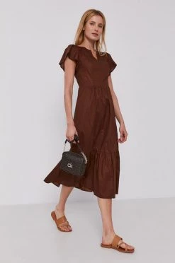 Γυναικεία Φορέματα Φόρεμα Sisley καφέ