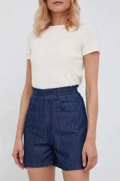 Γυναικεία Σορτς Βαμβακερό σορτσάκι Sisley ναυτικό μπλε,