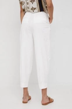 Γυναικεία Υφασμάτινα Παντελόνι Sisley άσπρο, -Εξοδος Sisley Κατάστημα unnamed file 3939