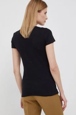 Γυναικεία Κοντομάνικο Μπλουζάκι Sisley χρώμα: μαύρο -Εξοδος Sisley Κατάστημα unnamed file 3986