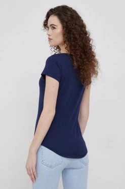 Γυναικεία Κοντομάνικο Βαμβακερό μπλουζάκι Sisley ναυτικό μπλε -Εξοδος Sisley Κατάστημα unnamed file 3991