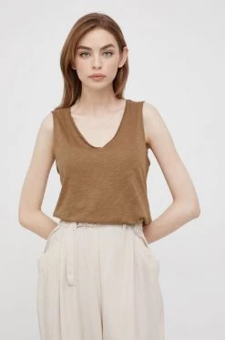 Γυναικεία Αμάνικος Top Sisley καφέ -Εξοδος Sisley Κατάστημα unnamed file 4025