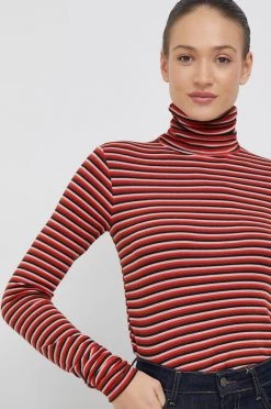 Γυναικεία Μακρυμάνικο Longsleeve Sisley κόκκινο,