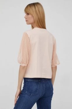 Γυναικεία Κοντομάνικο Μπλουζάκι Sisley χρώμα: πορτοκαλί -Εξοδος Sisley Κατάστημα unnamed file 4049