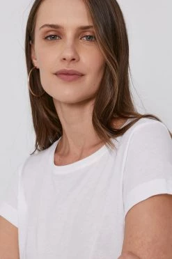 Γυναικεία Κοντομάνικο Βαμβακερό μπλουζάκι Sisley άσπρο -Εξοδος Sisley Κατάστημα unnamed file 4068