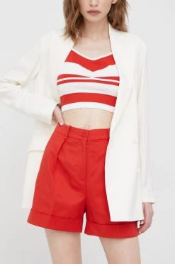 Γυναικεία Σορτς Sisley κόκκινο,