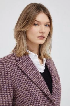 Γυναικεία Παλτά Παλτό από μείγμα μαλλιού Sisley μοβ, -Εξοδος Sisley Κατάστημα unnamed file 426