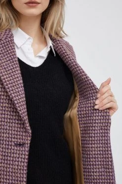 Γυναικεία Παλτά Παλτό από μείγμα μαλλιού Sisley μοβ, -Εξοδος Sisley Κατάστημα unnamed file 428