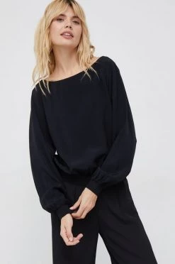 Γυναικεία Μπλούζες Μπλουζάκι Sisley μαύρο