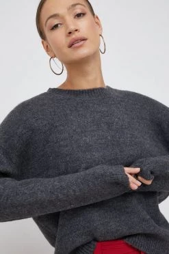 Γυναικεία Χωρίς φερμουάρ Πουλόβερ με προσθήκη μαλλιού Sisley χρώμα: γκρι, -Εξοδος Sisley Κατάστημα unnamed file 521