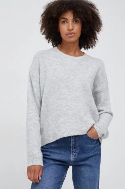 Γυναικεία Χωρίς φερμουάρ Πουλόβερ με προσθήκη μαλλιού Sisley χρώμα: γκρι, -Εξοδος Sisley Κατάστημα unnamed file 537