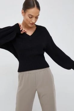 Γυναικεία Χωρίς φερμουάρ Πουλόβερ με προσθήκη μαλλιού Sisley χρώμα: μαύρο, -Εξοδος Sisley Κατάστημα unnamed file 556