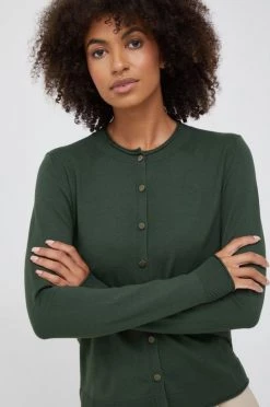 Γυναικεία Με φερμουάρ Πλεκτή ζακέτα Sisley πράσινο